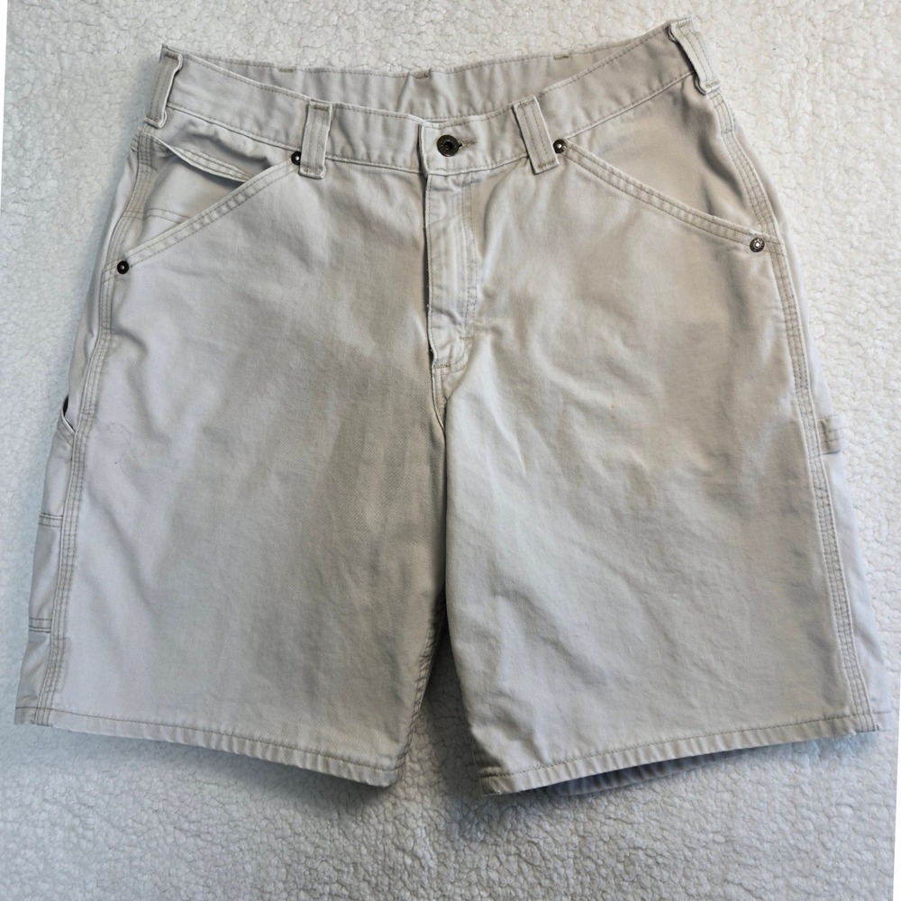 Lee Dungarees Carpenter Shorts Mens 32 Beige Gorpcore Workwear Utility Cotton‎